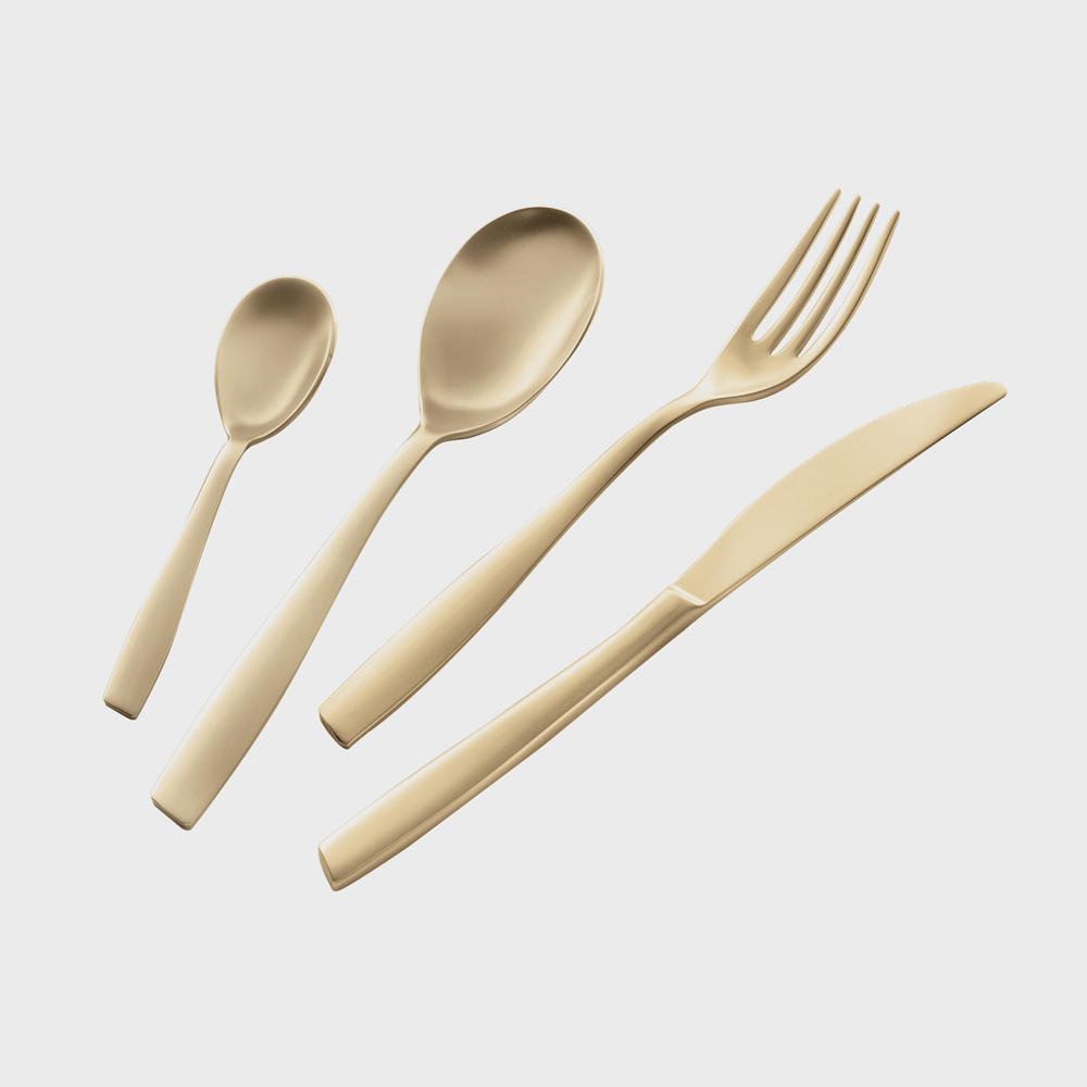 Eleven Sabbiato Champagne set 24 pezzi, posate per 6 persone