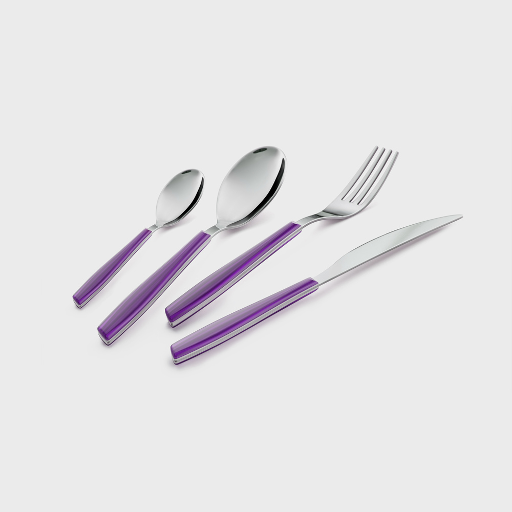 Color Wave Set da Tavola 4 Pezzi Lilla