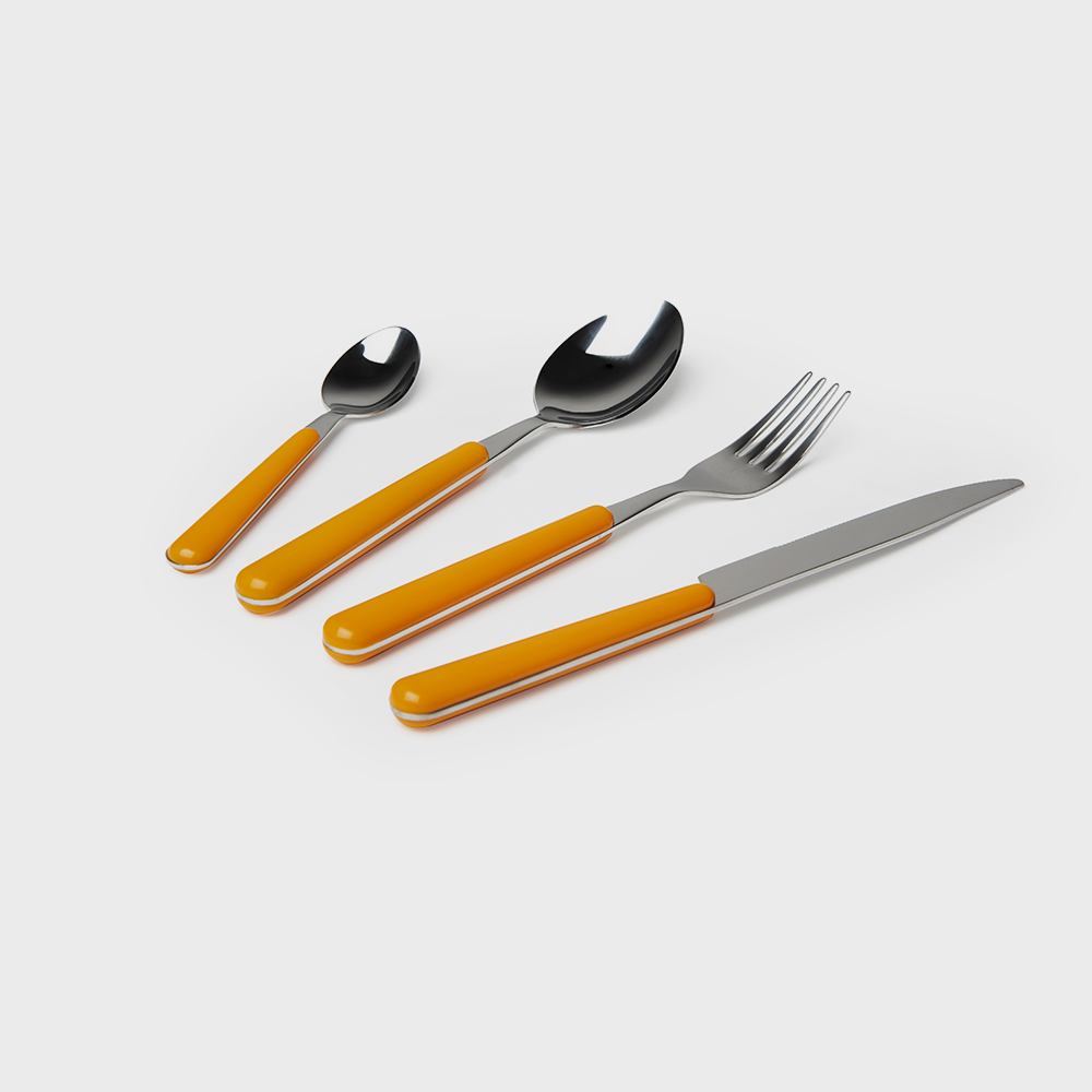 Servizio 24 posate Jolly arancio