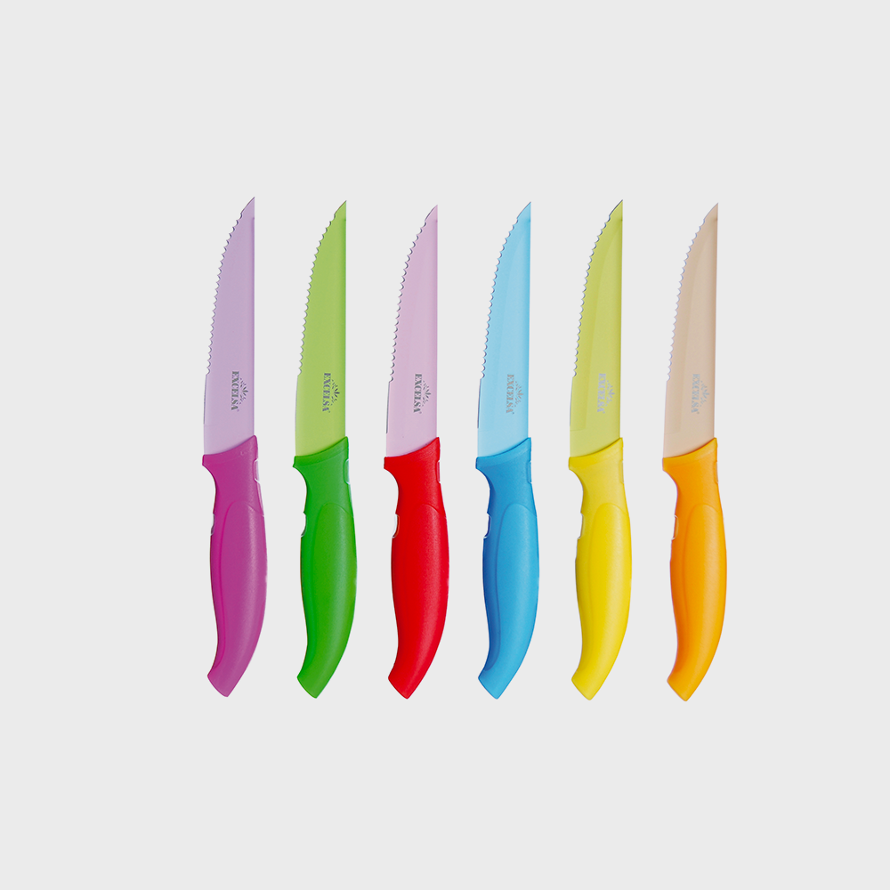 Servizio 6 coltelli bistecca colori sssortiti