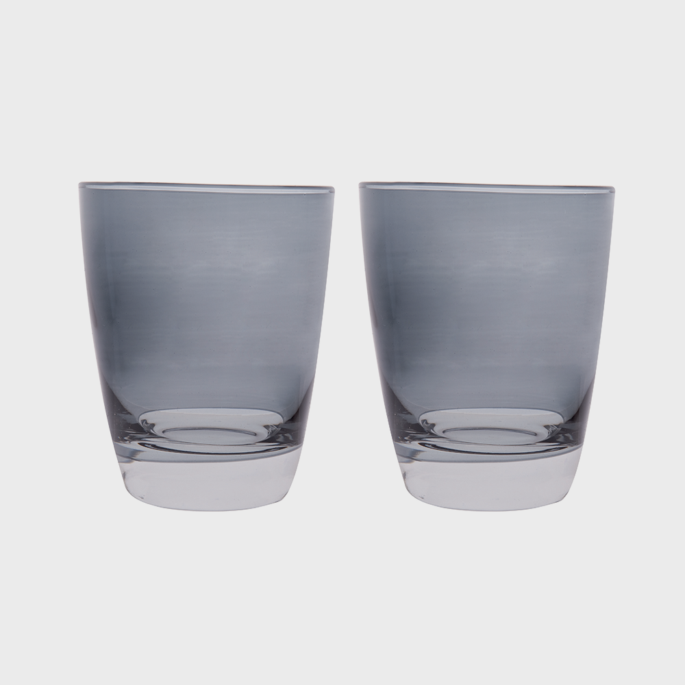 Confezione 6 bicchieri happy colour grigio