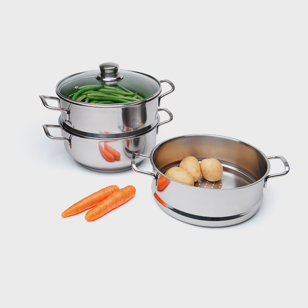 Vaporiera 4 pz Inox 20 cm