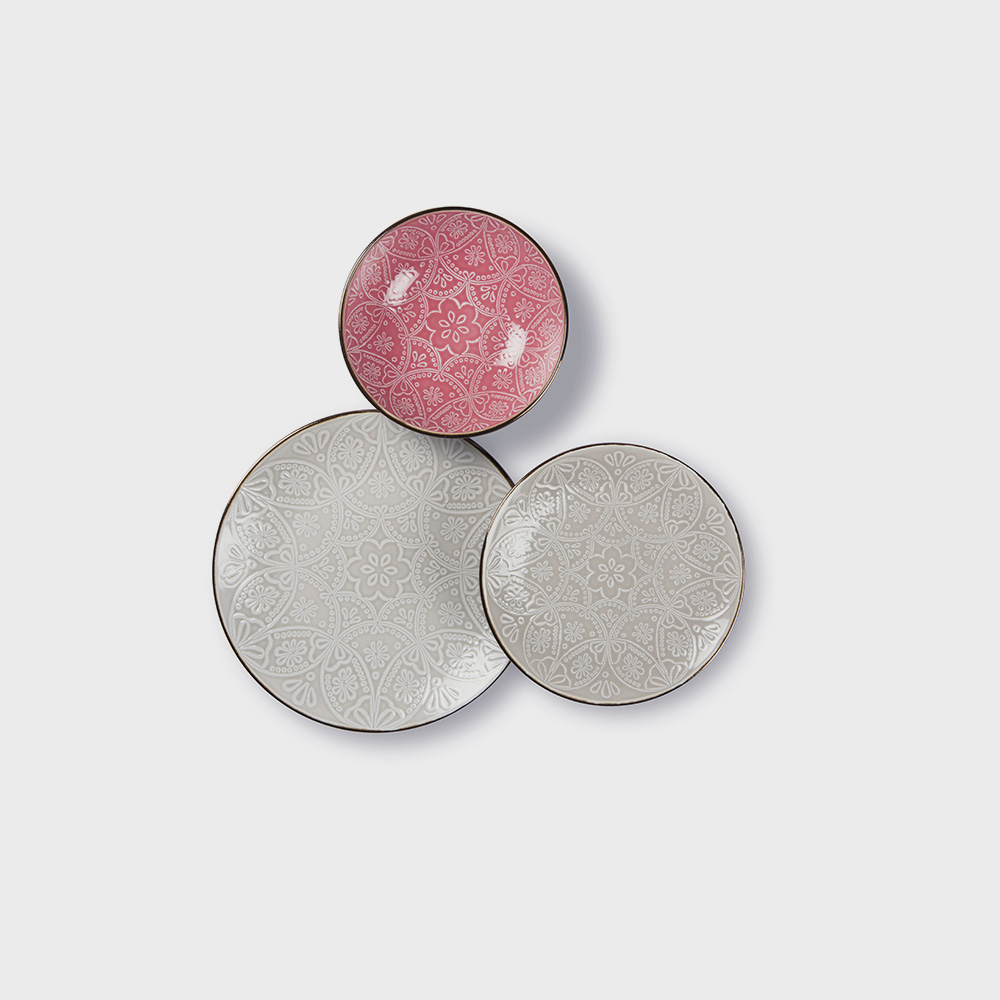 Servizio tavola 18 pz Versailles grigio