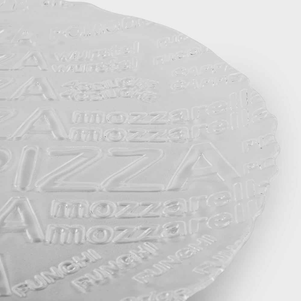 Piatto pizza cm 33 trasparente