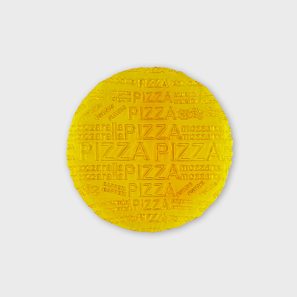 Piatto pizza cm 33 giallo