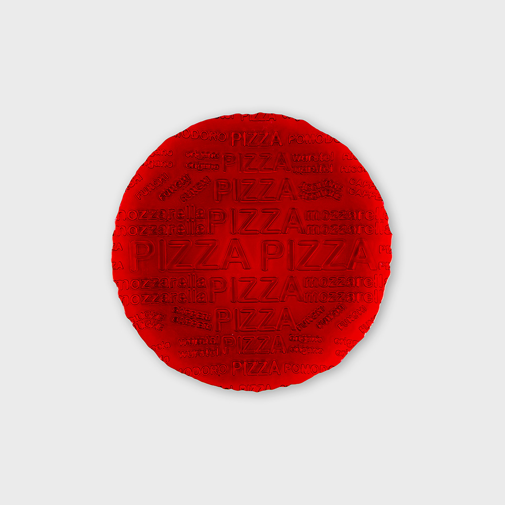 Piatto pizza cm 33 rosso