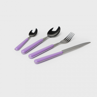 Servizio 24 posate Jolly lilla