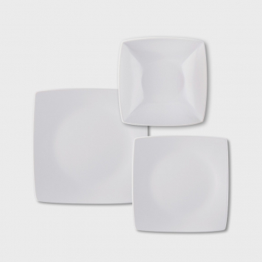 Servizio tavola Eclipse pz 18 bianco