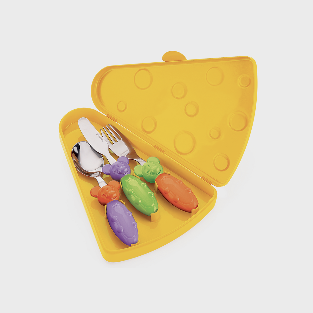 Set 3 posatine con custodia tip top tap