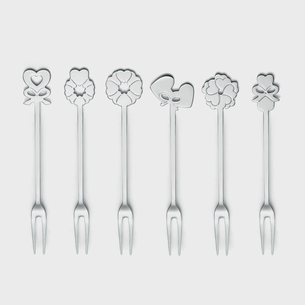 Set 6 forchettine aperitivo Love