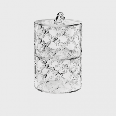 Set 2 contenitori impilabili Love