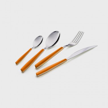 Color Wave Set da Tavola 4 Pezzi Arancio