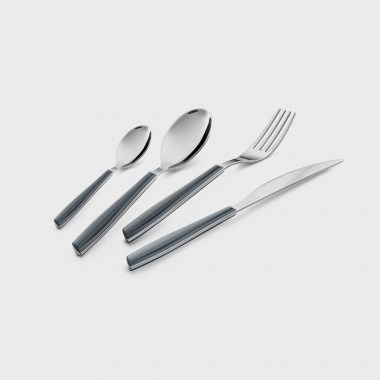 Color Wave Set da Tavola 4 Pezzi Grigio